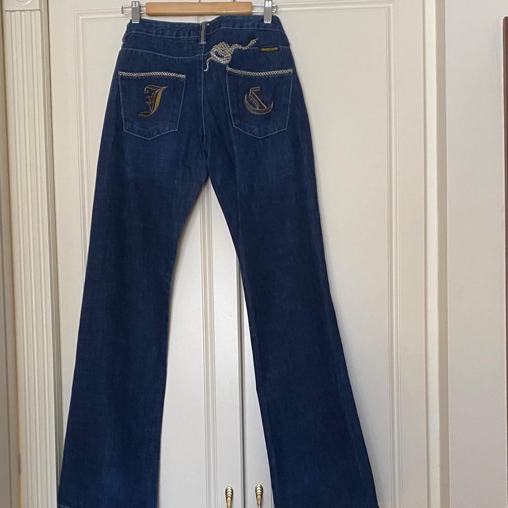 Roberto Cavalli Navy Bootcut Jeans - Picture 7 of 16